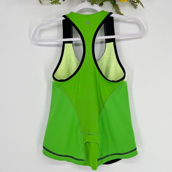 Lululemon Athetletica Cardio Kick Tank Neon Size 8 - Picture 5 of 12